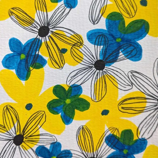 Moms Colorful Flower Art Image